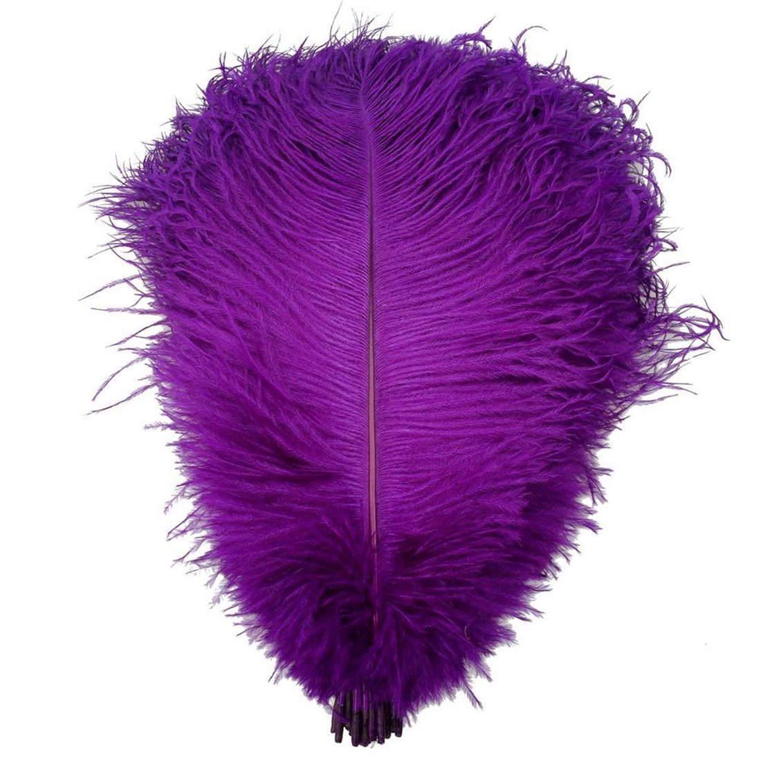 Ewanda store 20pcs Ostrich Feathers,10-12inch 25-30cm Real Natural Ostrich Feathers DIY Craft Feather for Home Party Wedding Decoration(Purple)
