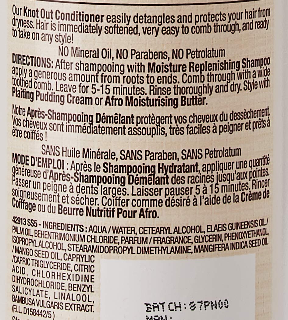 Dark & Lovely - Naturalny szampon do rozczesywania włosów pustych, kręconych, naturalnych z olejkiem mango i mlekiem bambusowym - 250ml