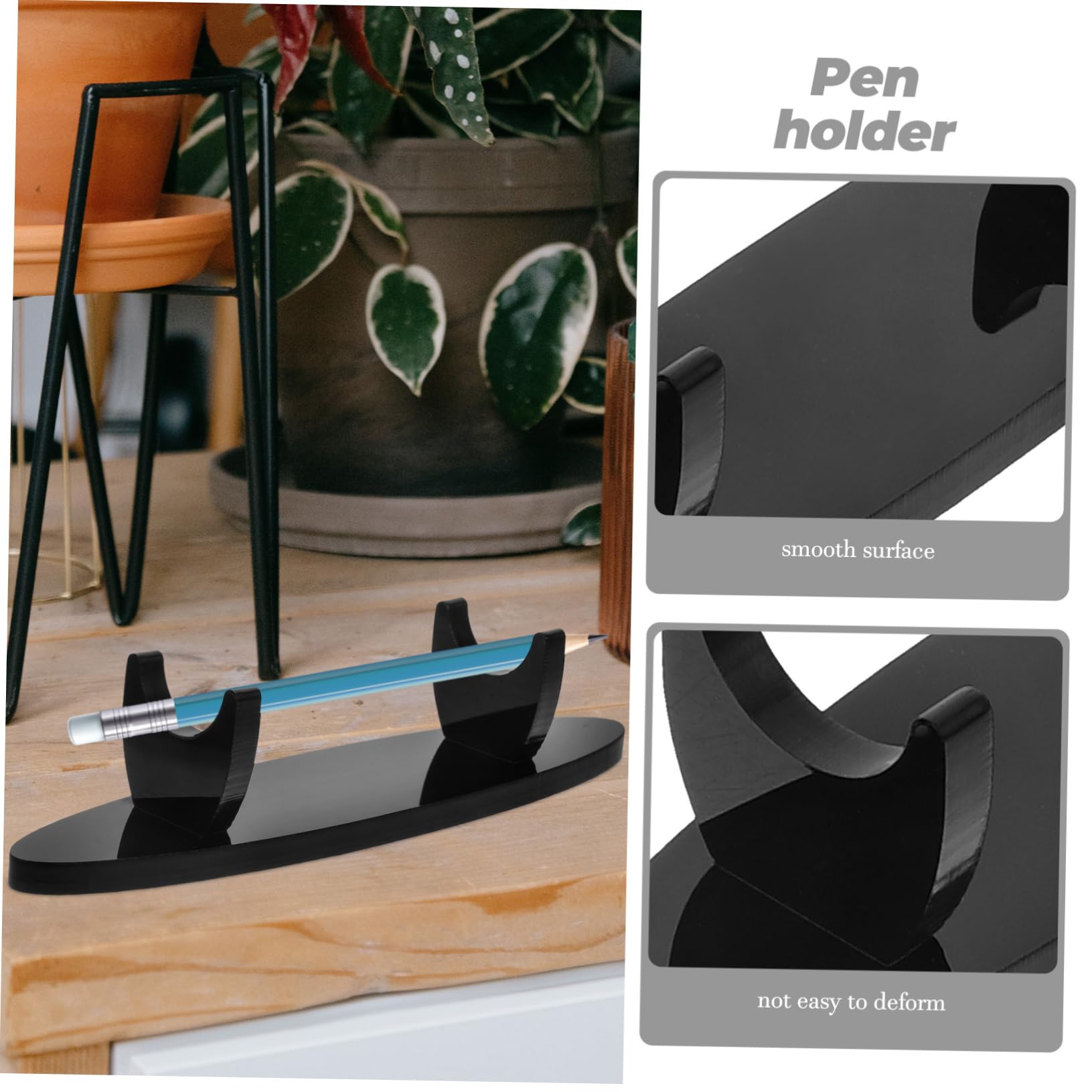 NUOBESTY Lot De 5 Présentoirs À Stylos En Acrylique 2 Pièces X 5 Pour Pinceaux De Maquillage Et Stylos À Bille Pour Bureau