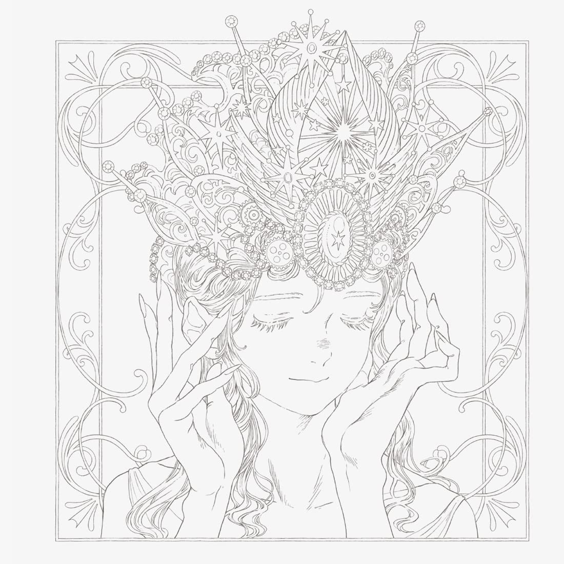 Victorian Fantasy Collection: Kuroimori Coloring Book