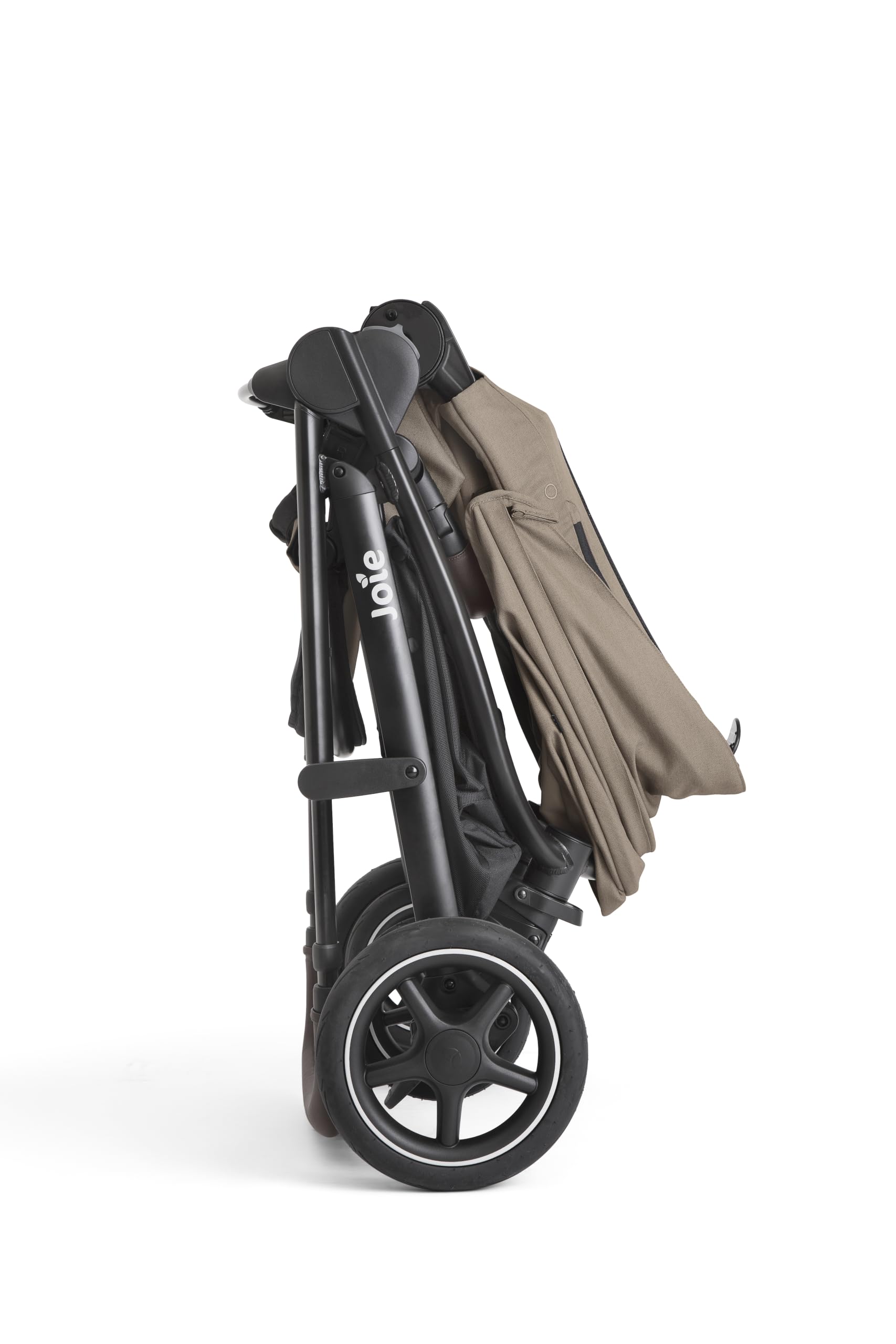 JOIE – VERSATRAX – Poussette naissance à 22 kg – Assise Réversible – Pliage 1 main – Roues Anti-Crevaison – Compatible Coque, nacelle – Habillage pluie, adaptateurs et porte-gobelet inclus – Cashew
