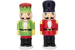 Transpac Nutcracker Soldiers Holiday Salt and Pepper Shaker Set