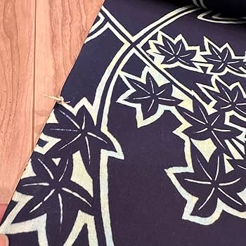 しつけ付 未使用品 浴衣反物 コーマ地 本染 注染 型染 シンプル