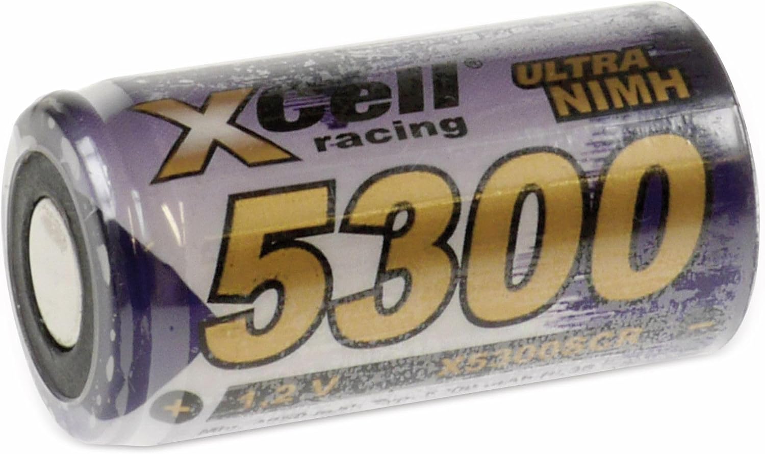 XCell Battery X5300SCR Sub-C High Current Flattop (Height 43.5 mm, Diameter 23 mm, Voltage 1.2 V, Weight 57 g, 5000 mAh, NI-MH Battery, Rechargeable) 141117