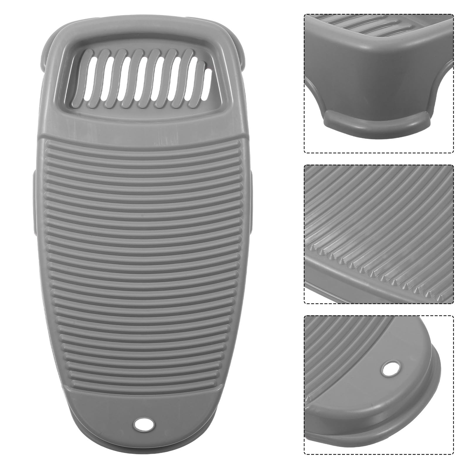 BESTYASH ASSE da Lavaggio Antiscivolo Spesso in Plastica per La Casa, Tavola da Bucato Piccola Grigia per Pulizia Biancheria Intima Ragazzo Ragazza e Accessori per Bucato