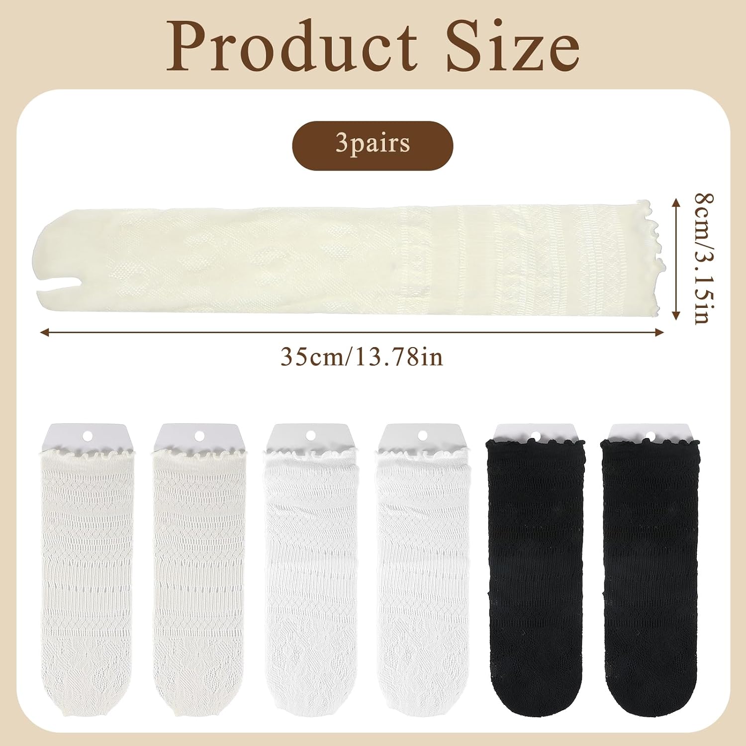 3 Pairs Lace Sexy Tabi Socks Women Split Two Toe Socks Japanese Toes Separated Sock Ruffle Frilly Sports Casual Sock for Men Women Unisex