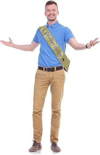 Miniatura 3 de Future Wifey & Future Hubby – Bride to Be & Groom to Be | Suministros de banda para despedida de soltera y despedida de soltero, juego de 2 piezas,