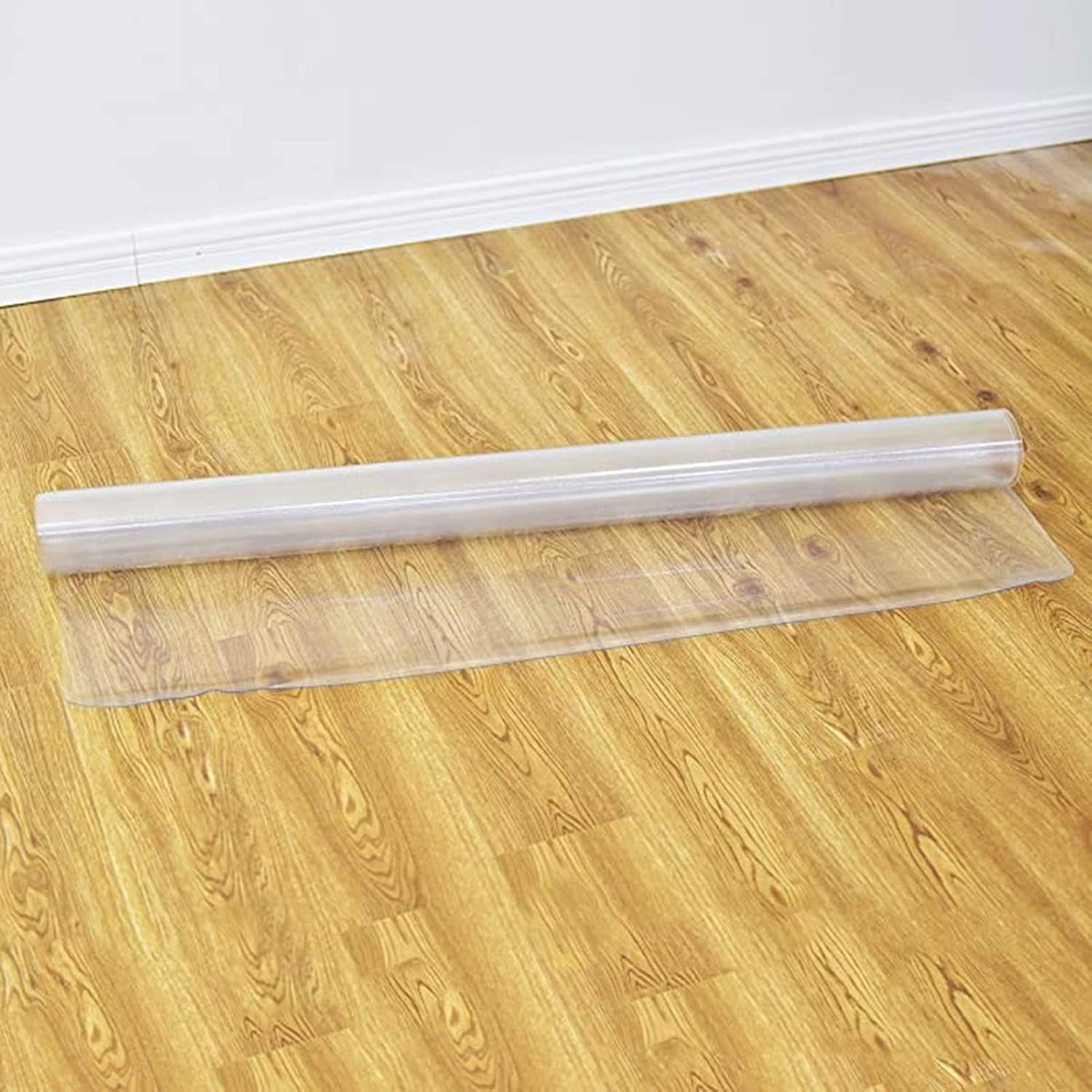 HYCH-Office Chair Mat,Tasteless Multifunction Translucent PVC Mat Non-Slip Household Office Table and Chair CushionRound Corner Design,1.6mm,60x85cm