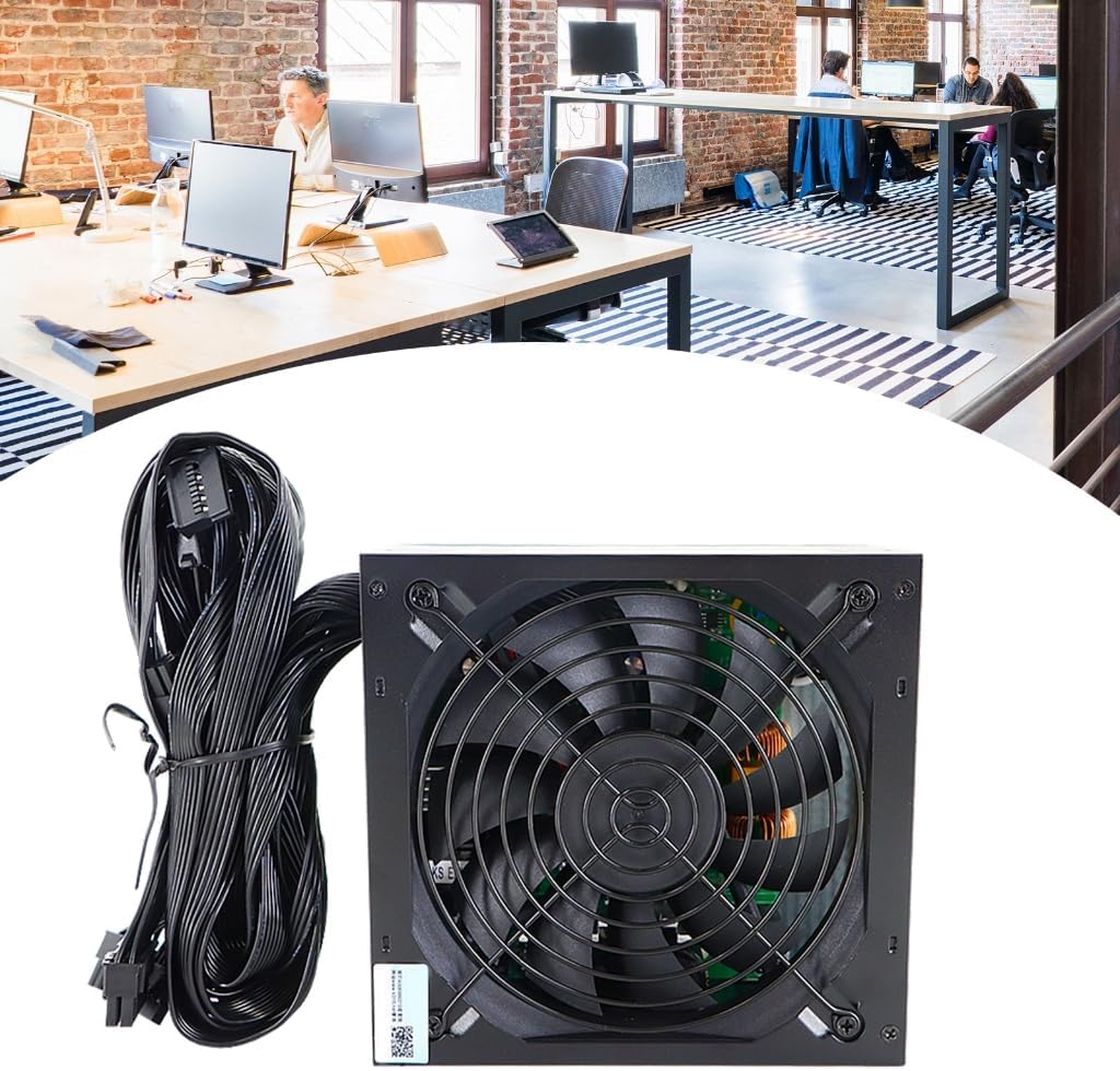 静音550WゲーミングPC電源ユニット 省エネ油圧ベアリングファンと回路搭載550W電源ユニット