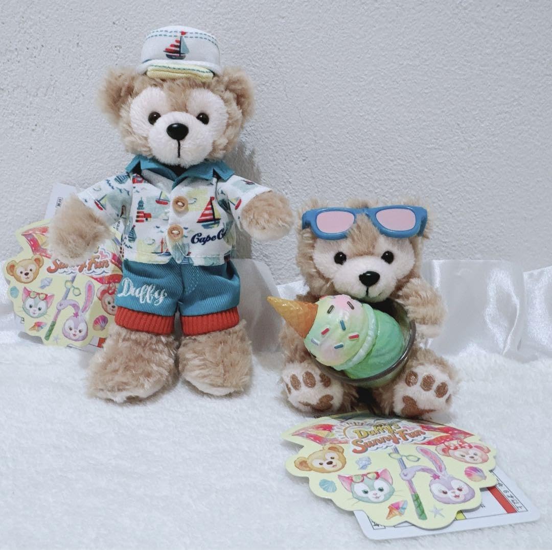 Amazon.co.jp: ダッフィー サニーファン ぬいぐるみバッジ ぬいば  