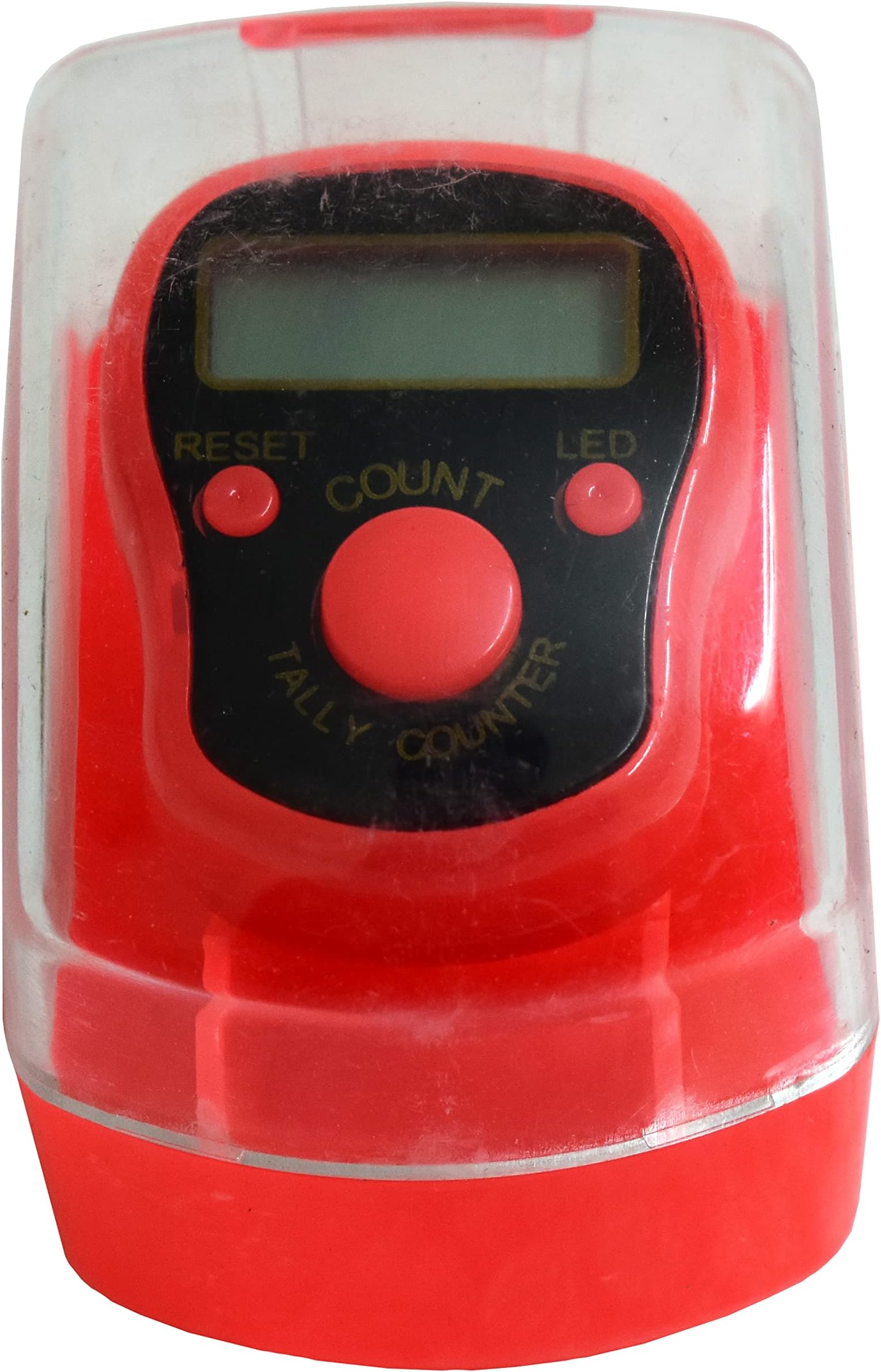 VRINDAVANBAZAAR.COM Red Finger Ring Counter with LED Light Electronic Tally Counter-