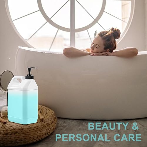 Vista 6 de Dispensador de bomba de galón, se adapta a la mayoría de jarras y recipientes de 1 galón de capacidad, tapa de bomba de jarabe de cono de nieve