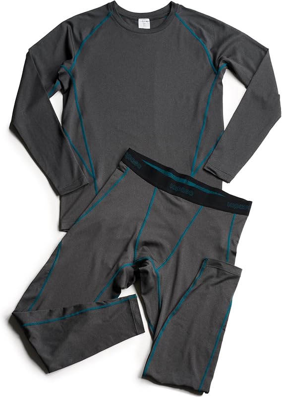 LAPASA Conjunto Térmico Deportivo para Hombre Invierno - Camiseta y Malla Transpirable