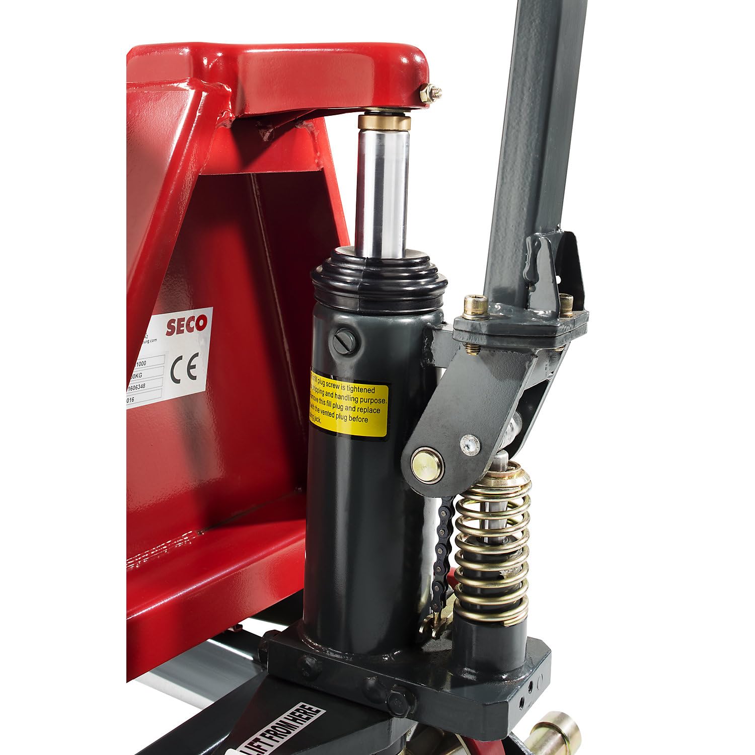 eurokraft Basic | Scherengabelhubwagen | Handhydraulisch, Gabellänge 1140 mm, Tragfähigkeit 1000 kg