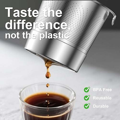 Miniatura 2 de Cápsulas K reutilizables para Keurig Cápsulas K recargables de acero inoxidable completo, filtro de café reutilizable para máquinas de café Keurig