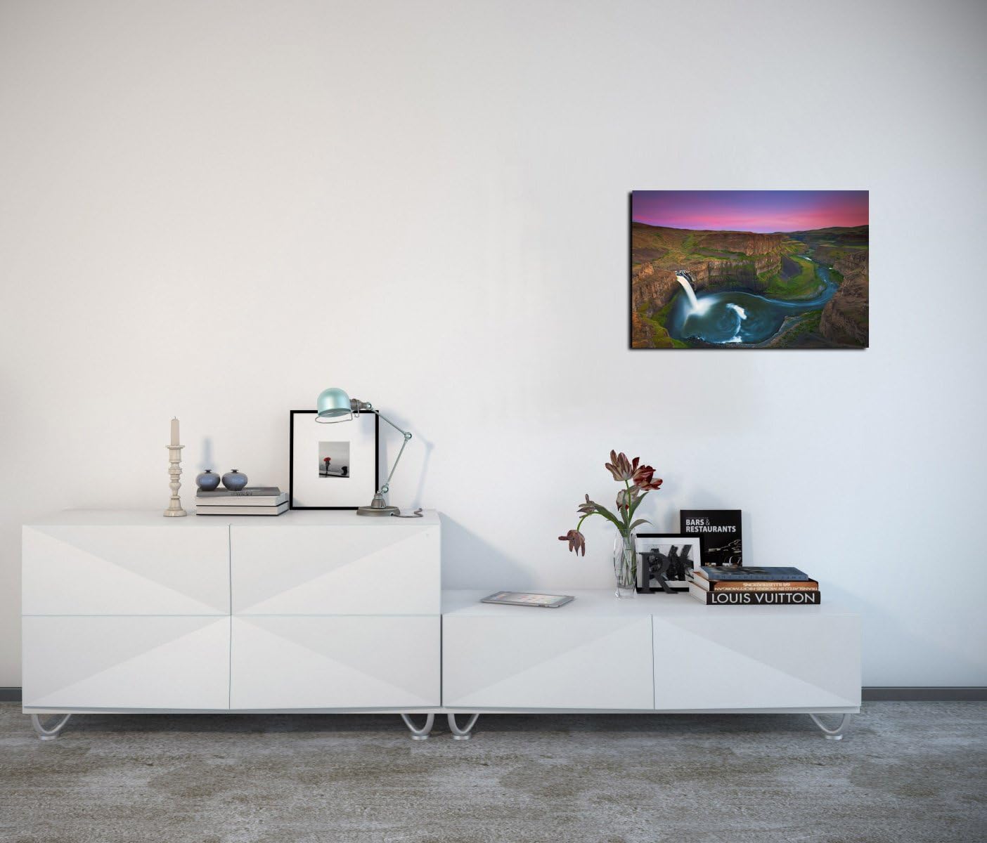 Epic Graffiti 'Palouse Falls' by Jesse Estes, Canvas Wall Art, 12" x 18"