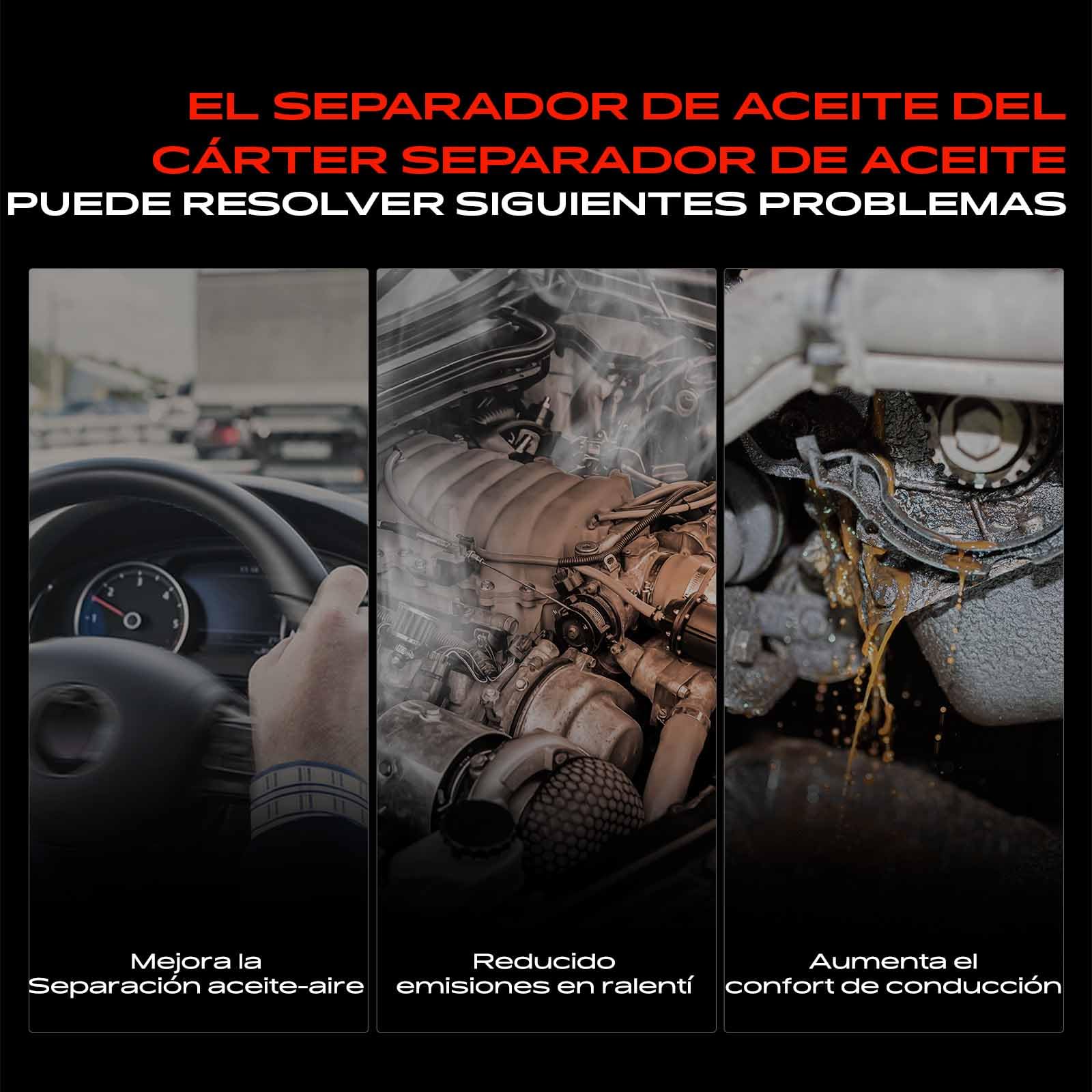 Frankberg Separador de aceite de Válvulaación del cárter Compatible con A4 8EC A4 Avant 8ED A4 cabrio 8HE A6 4F2 A6 Allroad 4FH A6 Avant 4F5 A8 4E2 4E8 Replace# 06E103245E