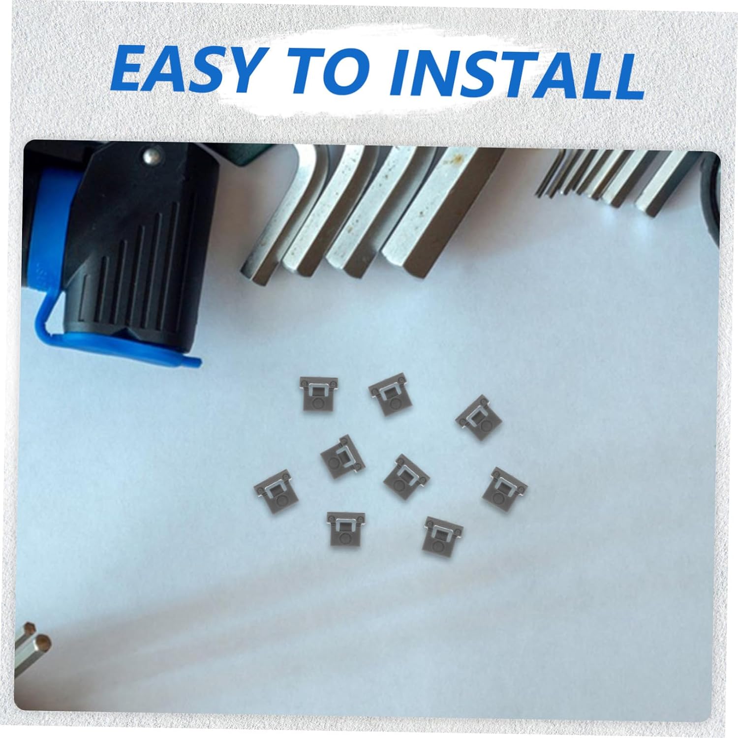 Zerodeko Plastic Cabinet Hinge Limiter Clips 85° Angle Restriction 10pcs for Safety Protection, Stable Daily Use, Easy Install for Cupboard and Cabinet Door for Wardrobe Repairs