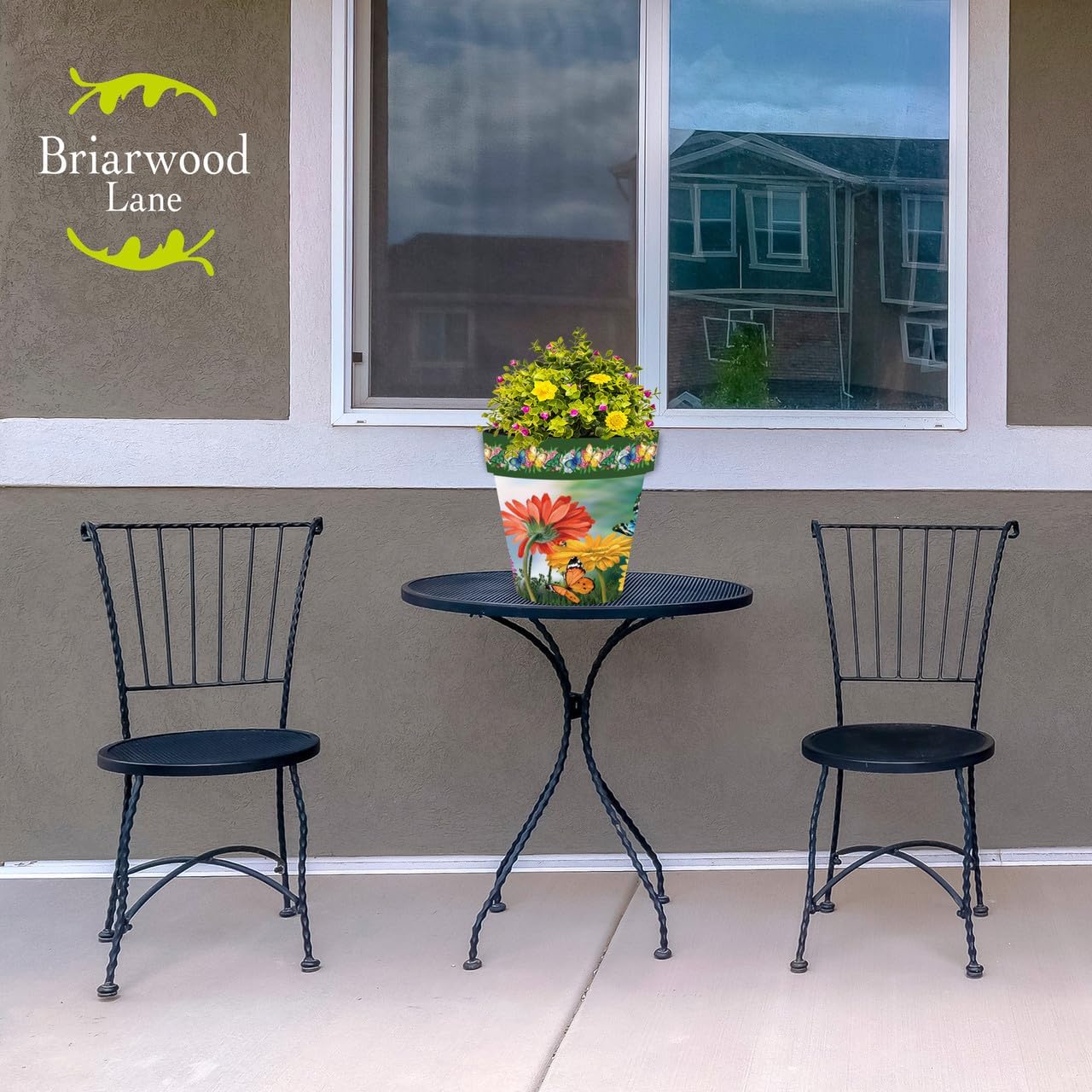 Briarwood Lane Butterflies and Daisies Medium Planter