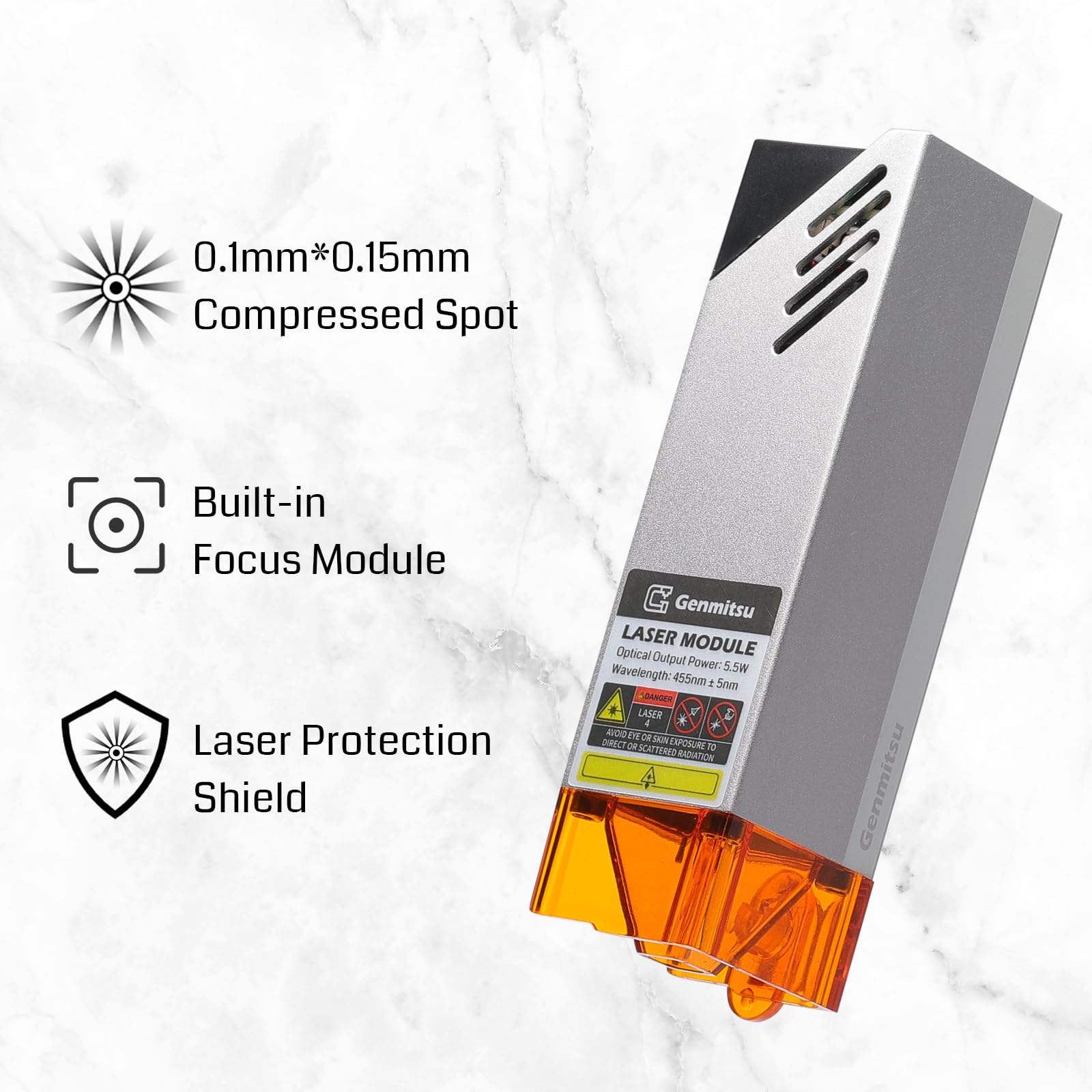 Genmitsu Fresatrice CNC 4040-PRO MAX+5W Modulo laser compresso