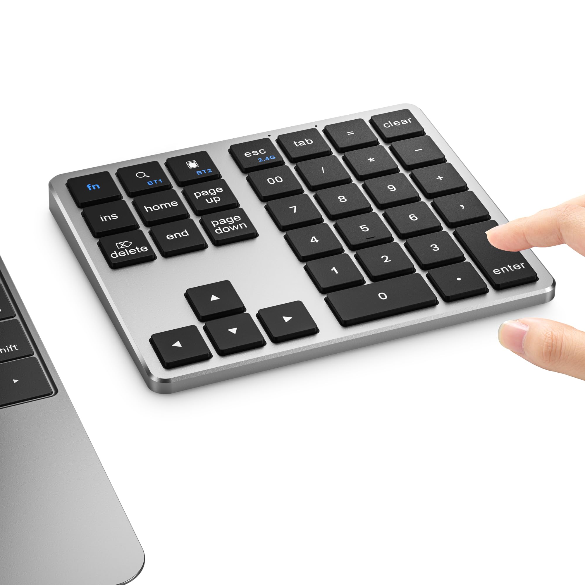 Data Enty Button Accounting Keypad Wireless Number Pad - 26 Key Portable Numeric Keypad ...