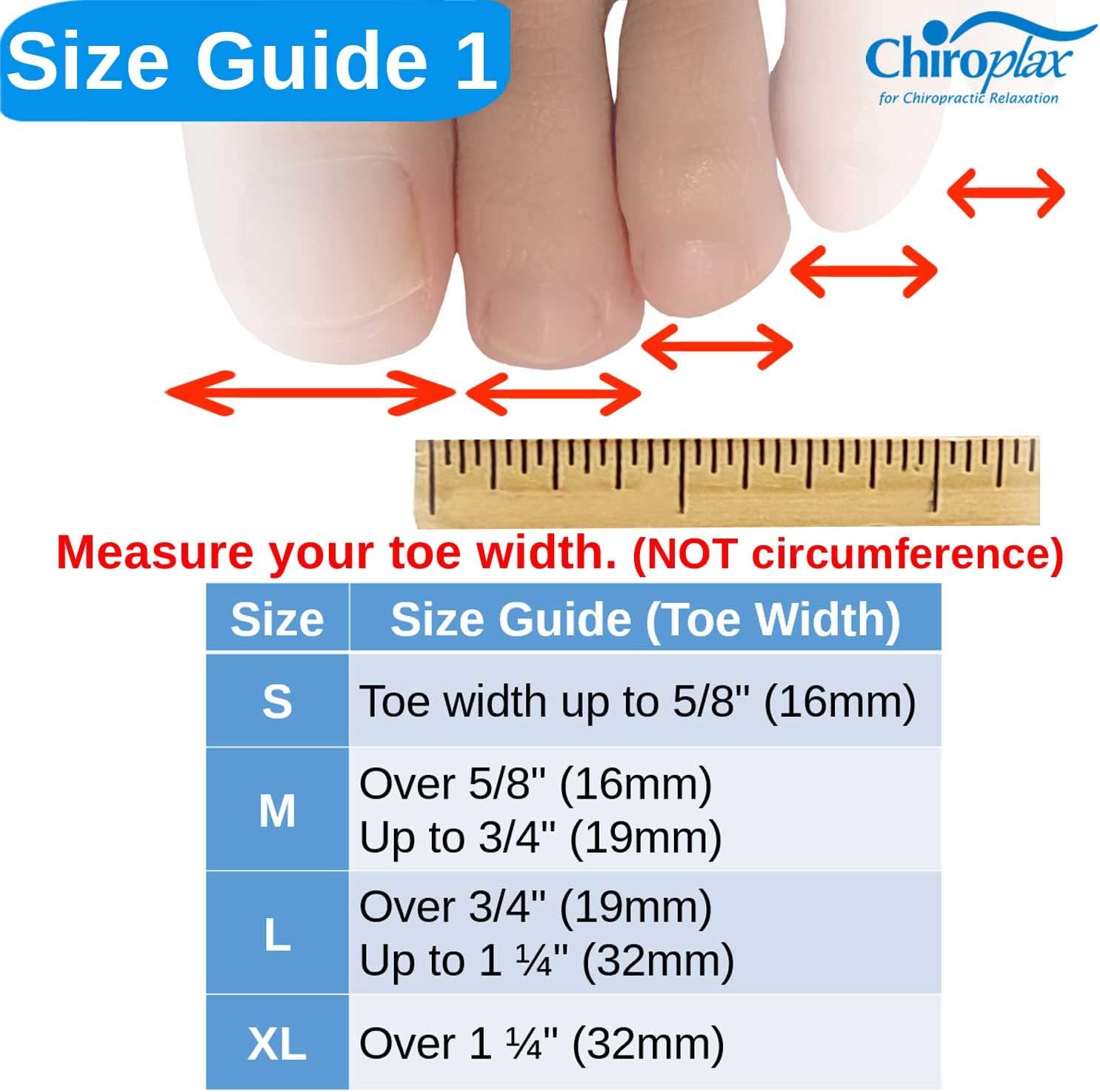 Chiroplax Toe Tubes Sleeves Protectors Cushions Fabric & Gel Lining Separator Tubing Finger, Bunion, Hammer Toe, Callus, Corn, Blister (5 Pack, Size X-Large) X-Large (Pack of 5)