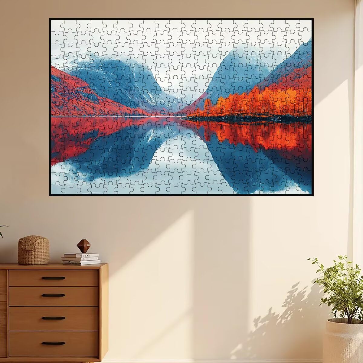 Puzzle 1500 sztuk krajobrazy, drewniane puzzle górskie, klasyczne wyzwanie puzzle dla całej rodziny, zabawki puzzle litery na plecach, oryginalne prezenty dla mężczyzn -2357