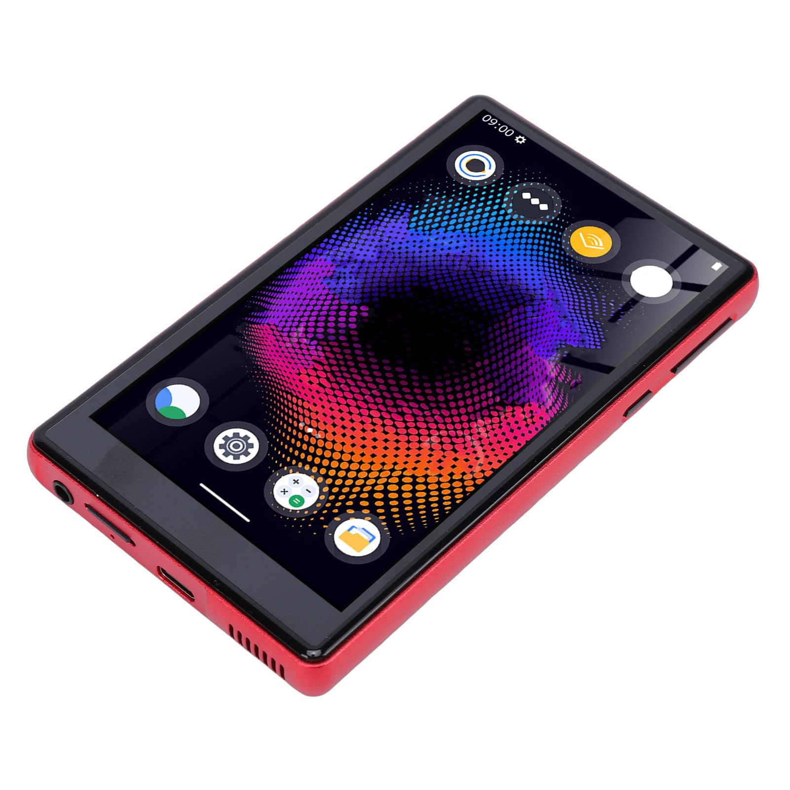 Reproductor MP3 HiFi de 128 GB con Pantalla Táctil de 5,0 Pulgadas para Entusiastas de la Música y Niños, Reproductor MP4 WiFi para Transmisión de Música en Línea (Rojo)