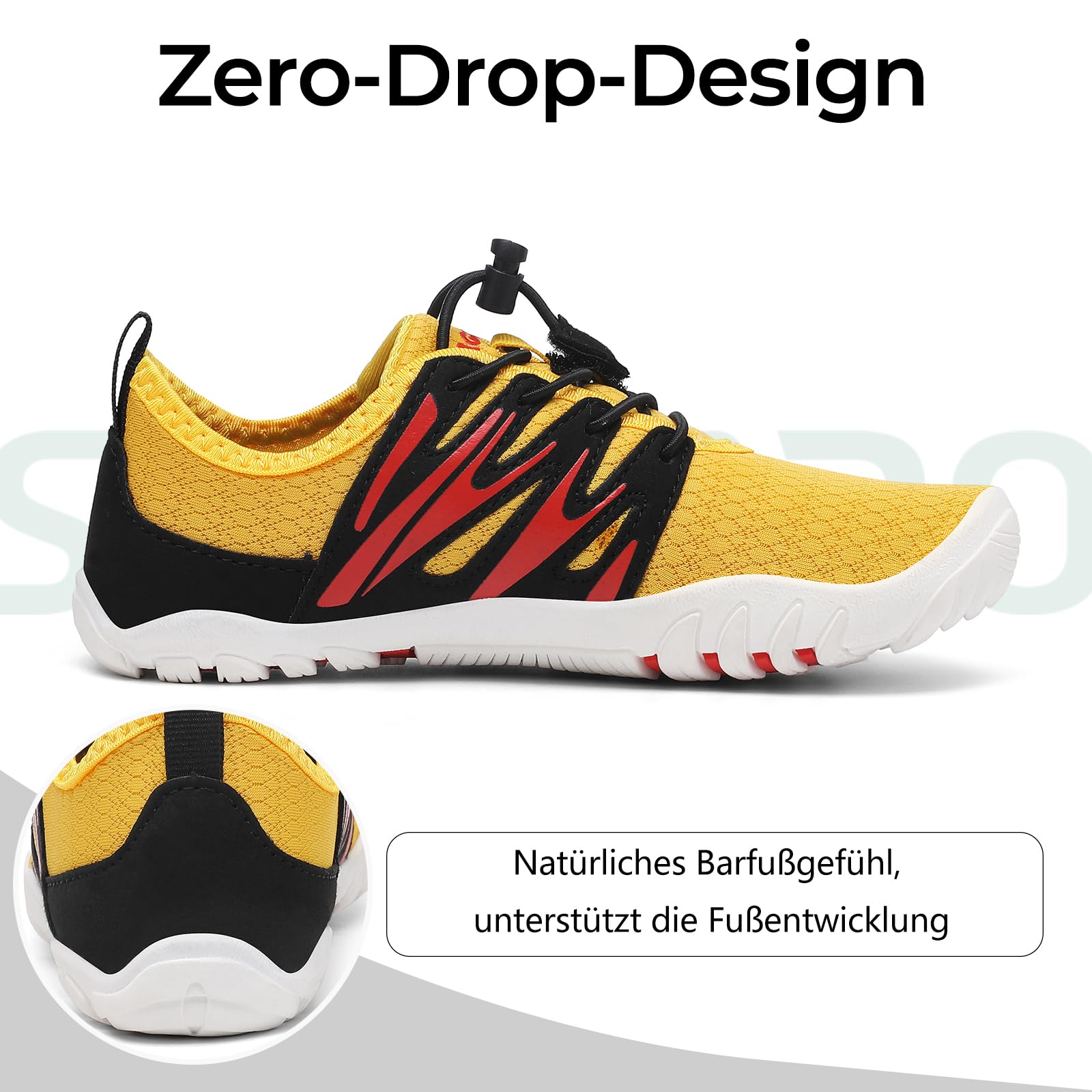 SAGUARO Badeschuhe Barfußschuhe Kinder - Breite Schnell Trocknend Leicht Weich -Strand Meer Surfen, Gr 25-38