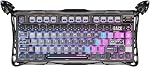 GravaStar Mercury K1 Pro Wireless Gaming Keyboard, Aluminum Alloy, 75% Layout Custom Keyboard, Designed for Durability & Unique Aesthetic (CyberFlare)