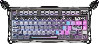 GravaStar Mercury K1 Pro 75% Wireless Mechanical Gaming Keyboard, Hot-Swap Linear Switches, RGB