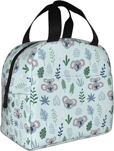 Miniatura 1 de Koala - Bolsa de almuerzo aislada con diseño de dibujos animados para hombres y mujeres, reutilizable, impermeable, portátil, hielera, térmica, para
