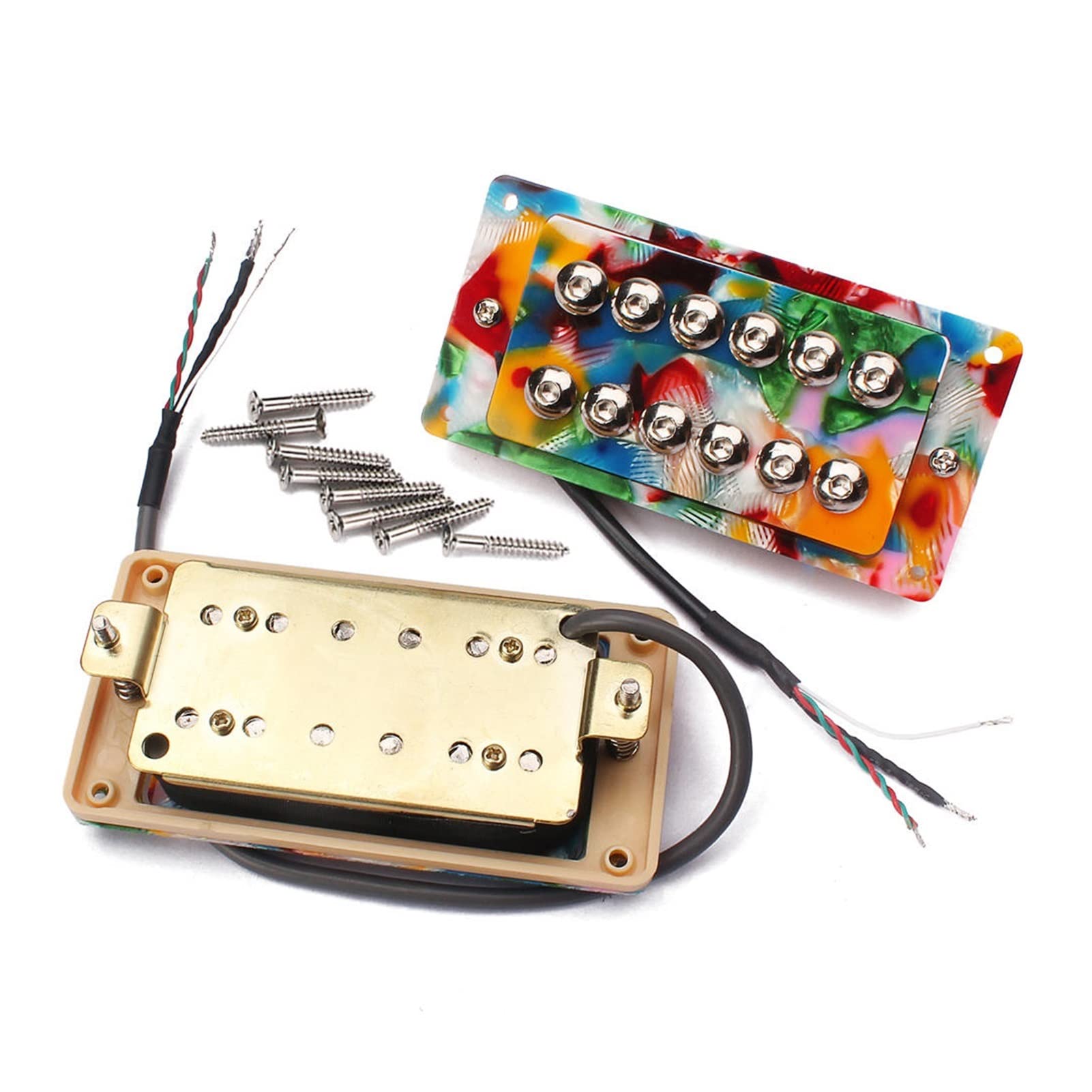 Juego De 2 Uds De Pastillas De Puente De Cuello Humbucker Para Accesorios De Piezas De Guitarra Eléctrica Pastillas guitarra