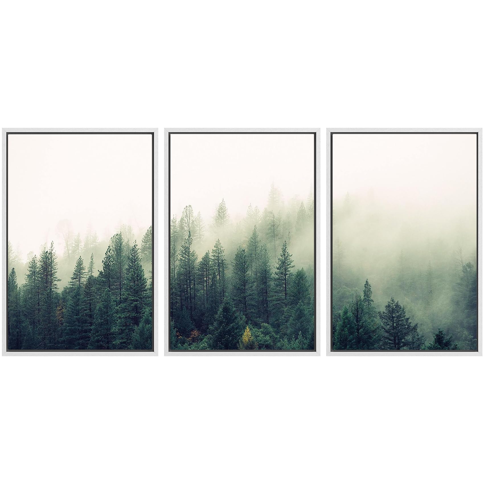 SIGNWIN Framed Canvas Print Wall Art Set Coastal Serenity Abstract Seaside Illustrations Modern Art Decorative Rustic Calm/Zen for Living Room, Bedroom, Office - 24"x36"x3 Natural — view 40
