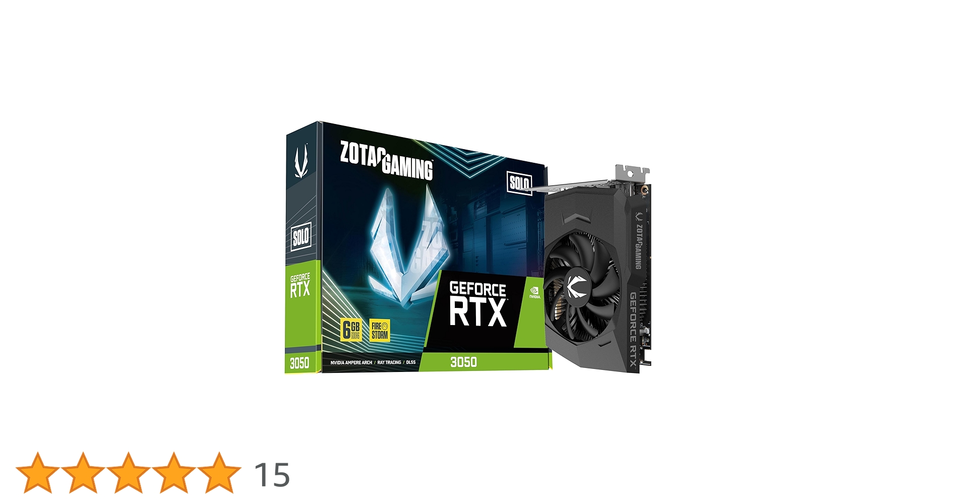 Amazon | ZOTAC Gaming GeForce RTX 3050 6GB GDDR6 Solo 96-bit