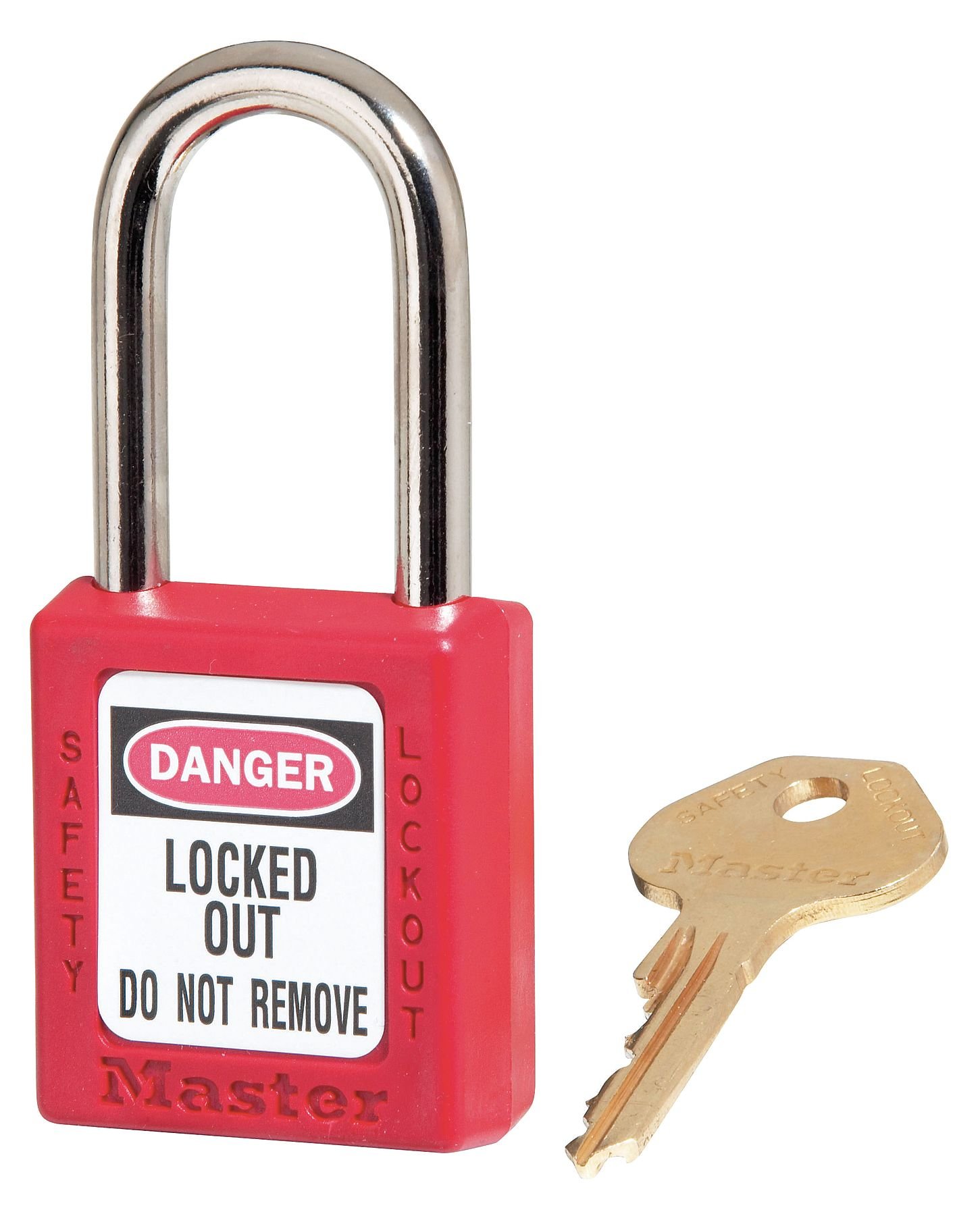 Lockout Padlock, KA, Red, 1/4 in., PK6