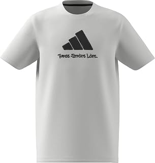 adidas Unisex Kids Camouflage Graphic T-Shirt 9 - 10 years White