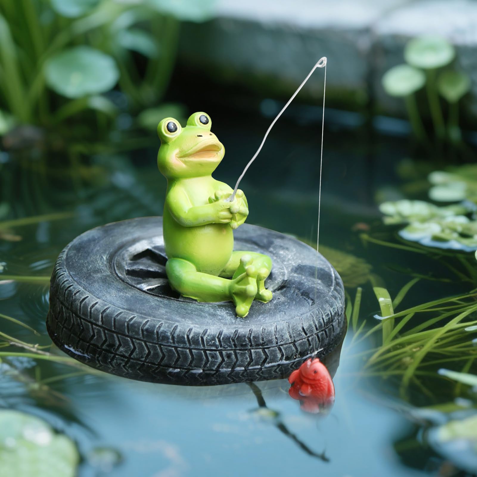 Amazon.com : kaiwern Floating Frog Decor for Pond Frog Ornament