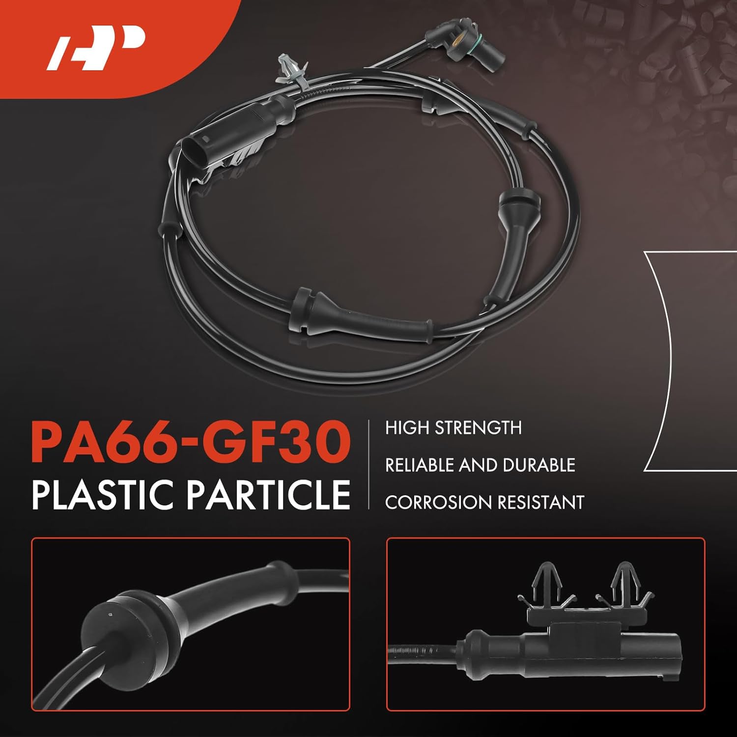 A-Premium ABS Wheel Speed Sensor Compatible with Nissan Models - Armada 2012 2013 2014 2015 - Rear Driver and Passenger Side, 2-PC Set, Replace# 479009FF0A