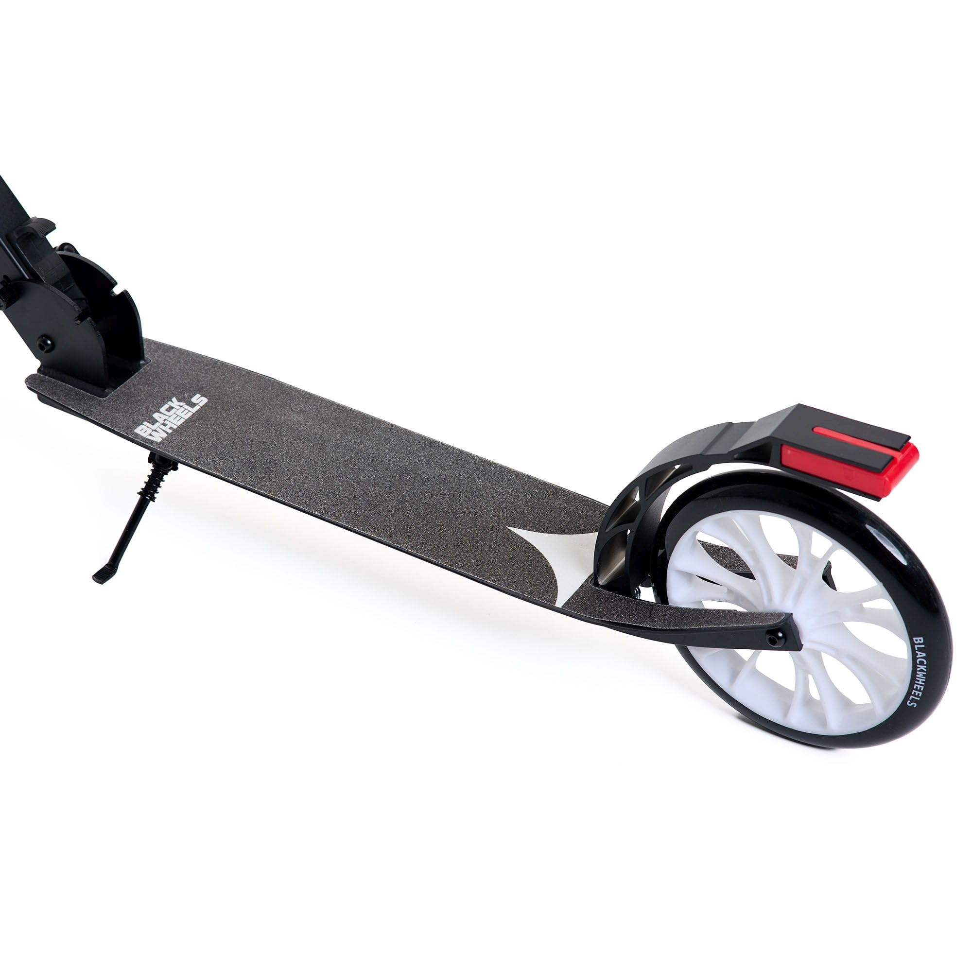 BLACKWHEELS ZOOM Monopattino da Città – Ruote Grandi 200mm, Pieghevole, Ammortizzato, Manubrio Regolabile in Altezza, Telaio Leggero in Alluminio, Guida Confortevole su Ogni Superficie
