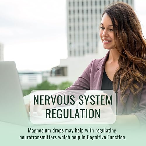 Miniatura 5 de Suplemento de glicinato de magnesio, gotas líquidas de magnesio con glicinato de magnesio 500 mg Ashwagandha, L - teanina, manzanilla - Ayuda al