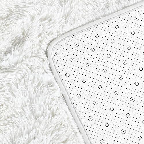 Miniatura 29 de Alfombra de pelo largo, mullida, afelpada, grande, 4 x 6 pies, teñido anudado, suave, esponjosa, sala de estar, dormitorio, interiores, habitación