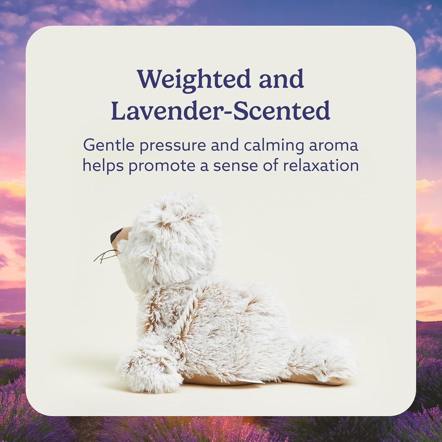 warmies Microwavable & Weighted Stuffed Animal, Seal - Heated Stuffed Animal for Cramp Relief - Weighted Plushies for Stress Relief - Seal Plushie with Lavender Aroma - 13 in, 2 lb, Pack of 1