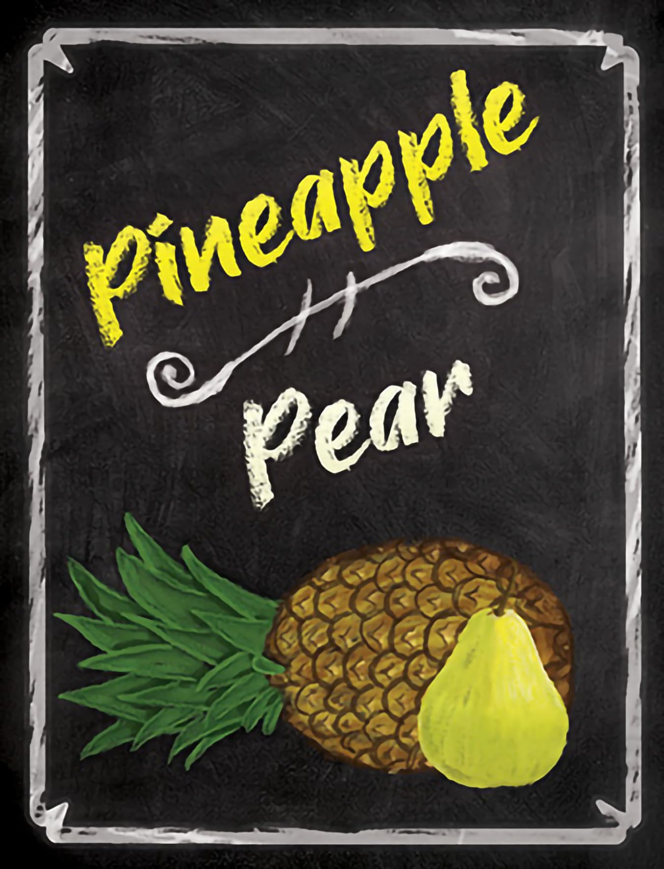 Pineapple Pear Wine Labels 30/Pack Mist Collection