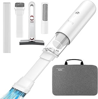 odfit Multi-Functional Handheld Vacuum Cordless Cleaner, 12KPA Powerful Suction, Portable Car Vacuum Cleaner, 32M Runtime, Pet Hair Cleaner, Air Pump, Air Duster, Mini Mop for for Home Car Office
