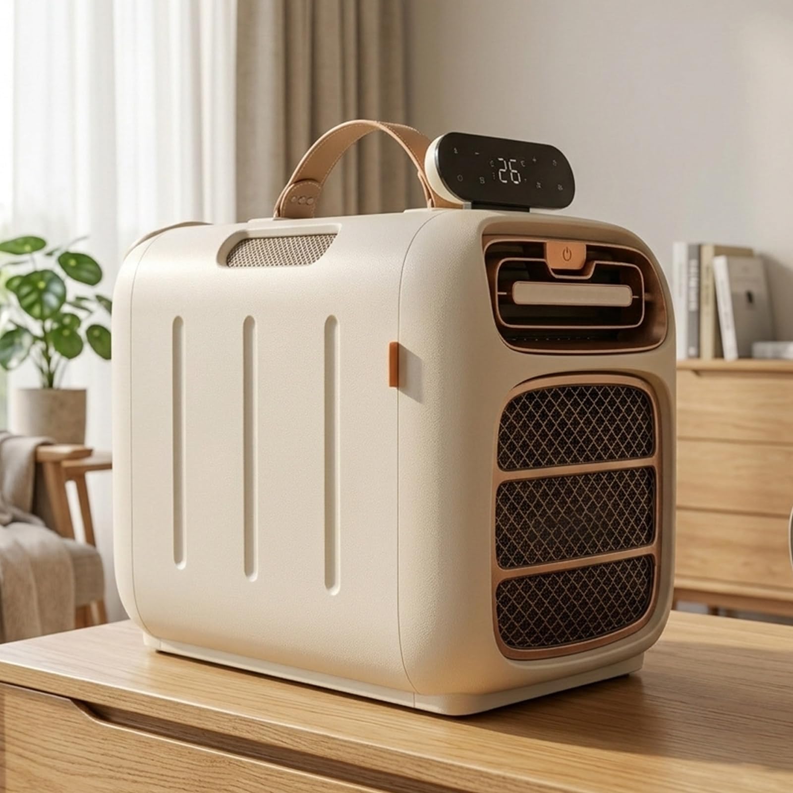 Climatizzatore Portatile, Mini Raffrescatore d'Aria Casa, Cucina Cooling-Only | Telecomando, raffredda fino a 10 m², pannello flottante, regolazione della temperatura 16-32°C