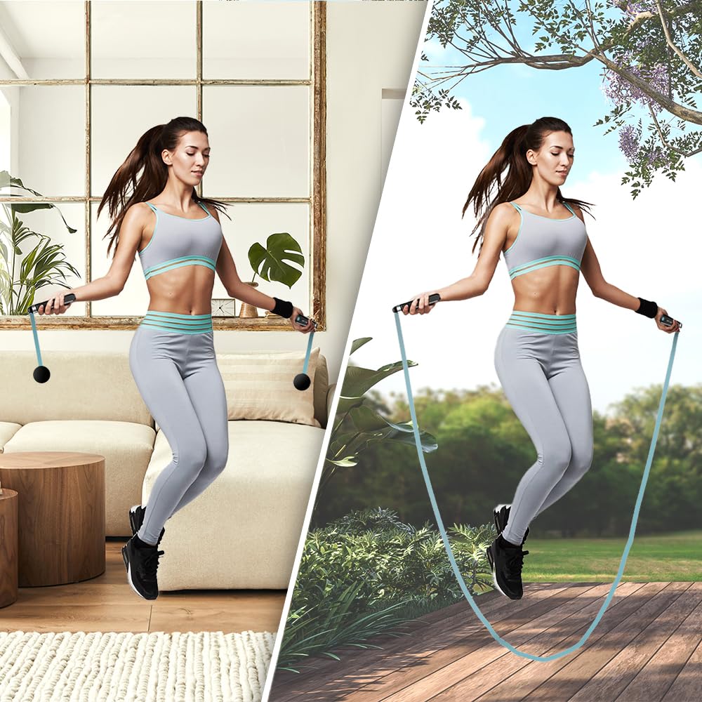 Cecotec Skakanka SmartComba 3000 Connected, regulowana 2 w 1, szybki obrót o 360º, 2 linki o długości 30 cm, połączenie z aplikacją, łącznie z linką PCW o długości 3 m, 3 tryby, wyświetlacz LED