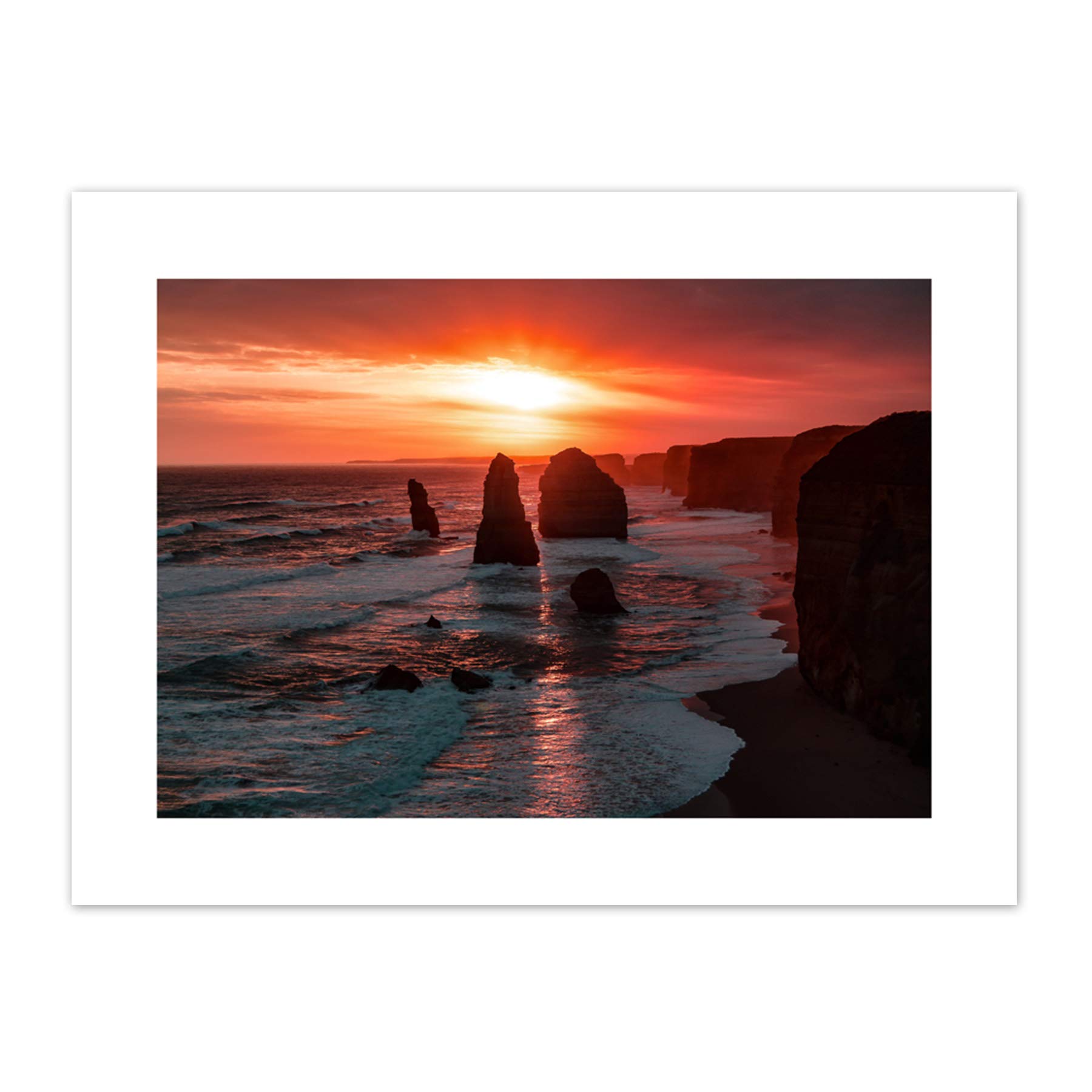 Holthausen Twelve Apostles Sunset Australia Canvas Wall Art Print