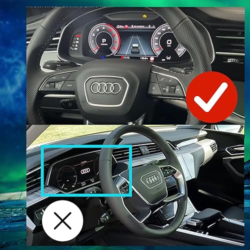 Miniatura 2 de Protector de pantalla 2024 2023 2022-2020 para Audi Q7  Q8 de 10.1 pulgadas. Navegación por un tamaño más pequeño de 8.6 pulgadas ubicado debajo,