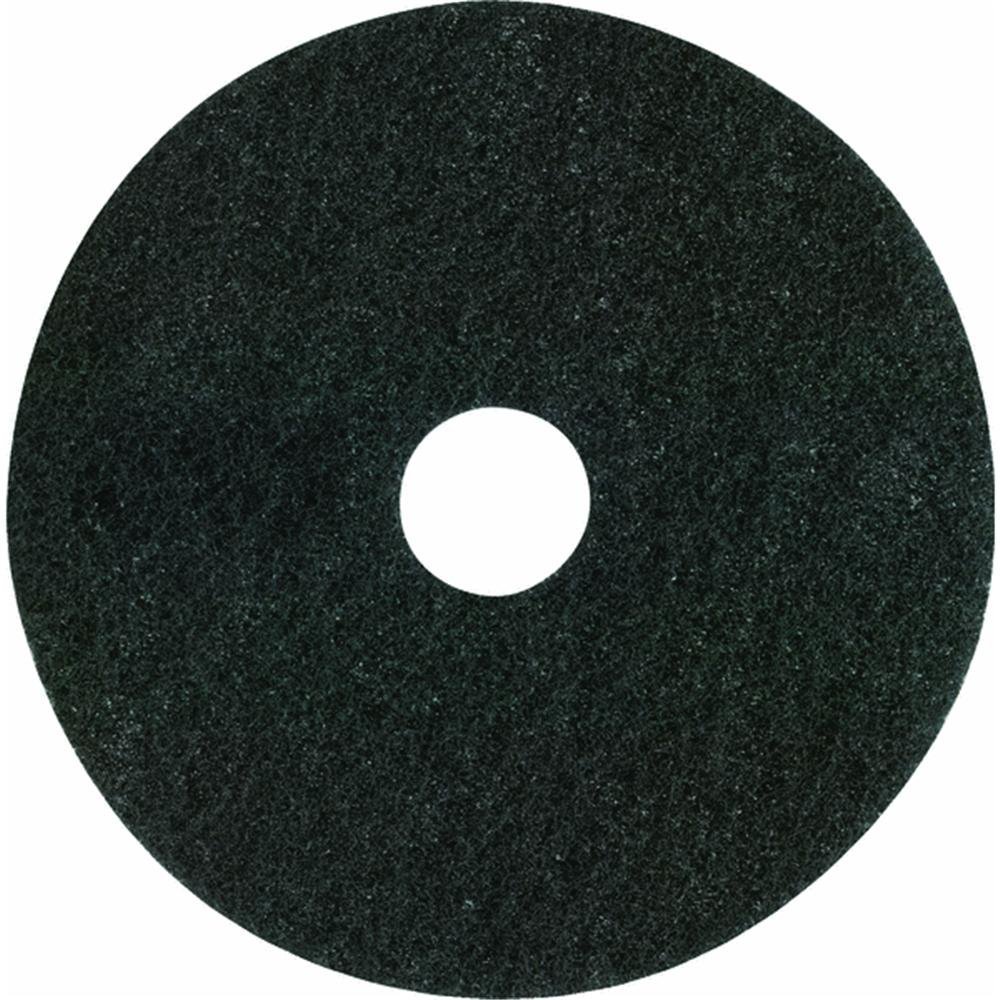 Lundmark Black 17-Inch Floor Pad for Heavy-Duty Wet Stripping up to 350 RPM, TKL17B